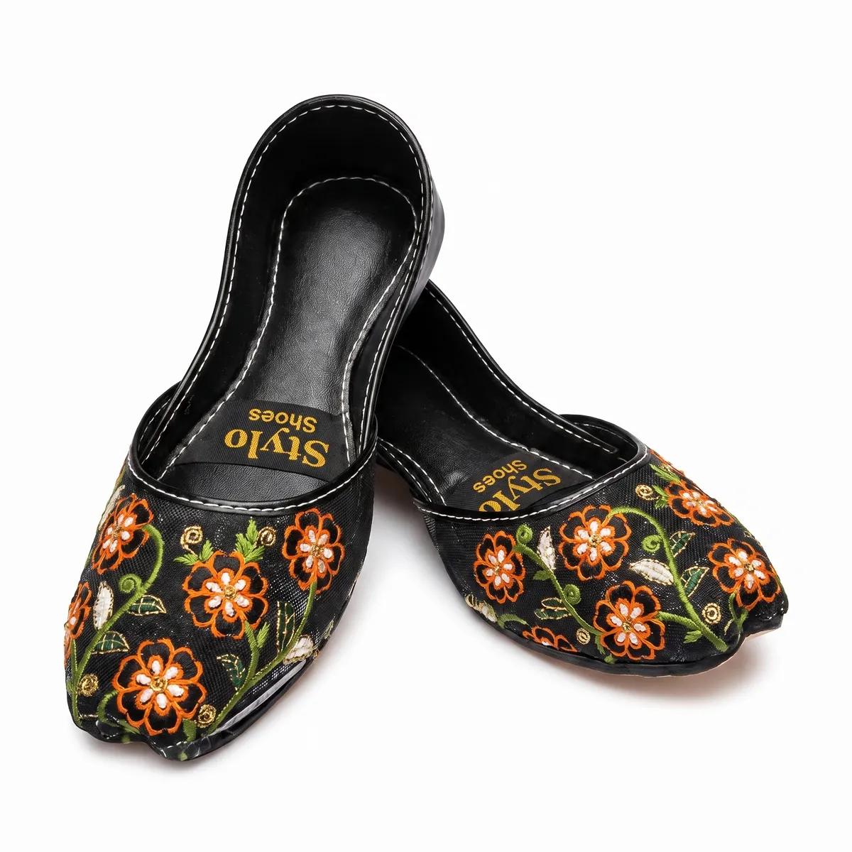 Handmade Floral Traditional Khussa Pakistan