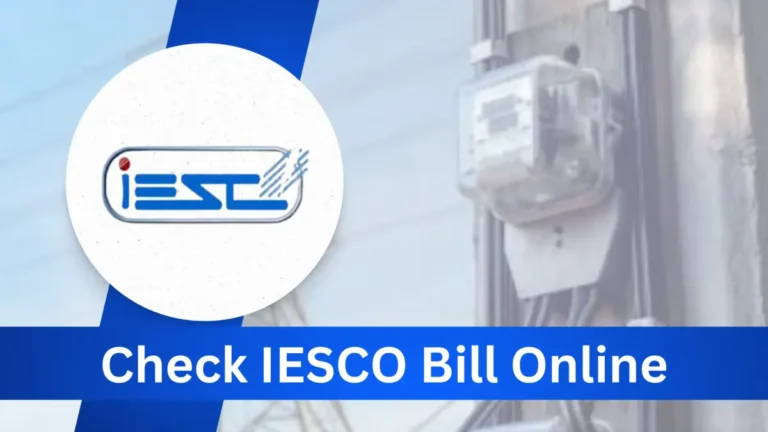 Check IESCO Bill Online