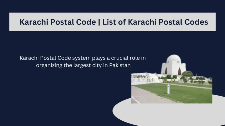 Karachi Postal Code