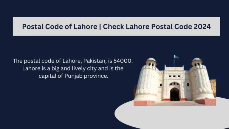 Postal Code of Lahore